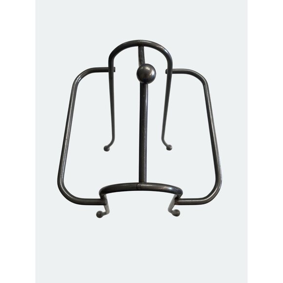 Vintage Wrought Iron Towel Holder Stand Free Standing Bathroom Organizer - Picture 5 of 7